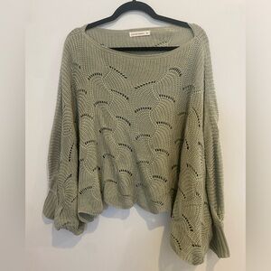 Moon and Madison Sweater Ponch Shawl size M